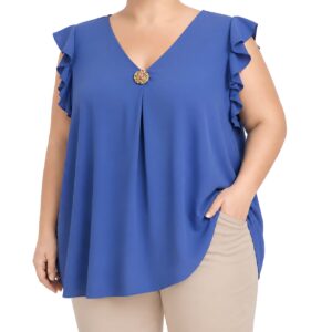 Blusa cavada folho c/ alfinete
