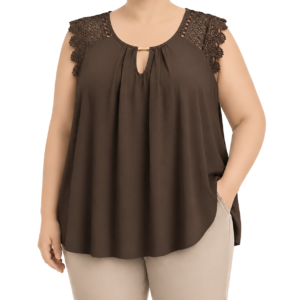 Blusa alça renda c/lágrima