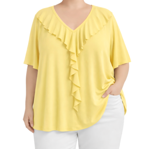 Blusa folho decote