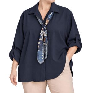 Camisa com lenço estampado