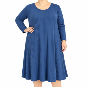 Vestido malha canelada
