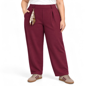 Calça c/ pregas casual