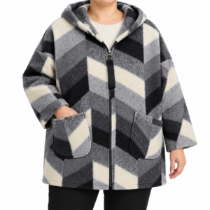 Casaco estampado feltre