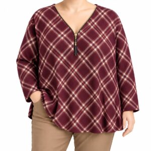 Camisola macha xadrez c/fecho